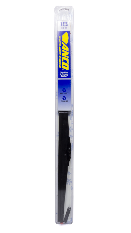 ATP Chemicals & Supplies Wiper Blade, Winter Blade, 18 in Long, Rubber, Black, Universal, Each