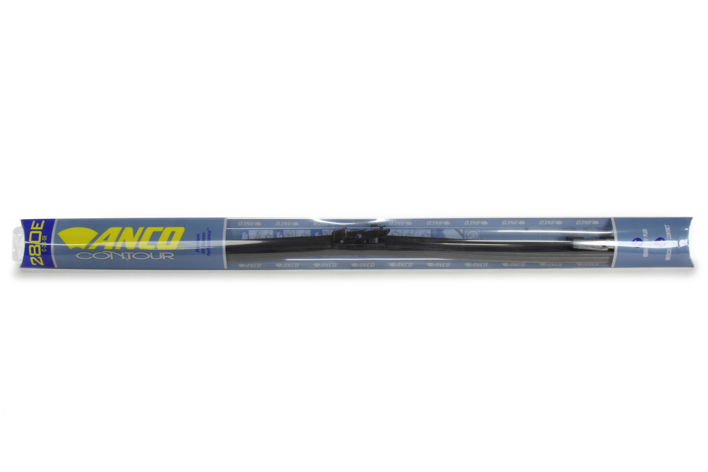 ATP Chemicals & Supplies Wiper Blade, Contour, 28 in Long, Rubber, Black, Universal, Each