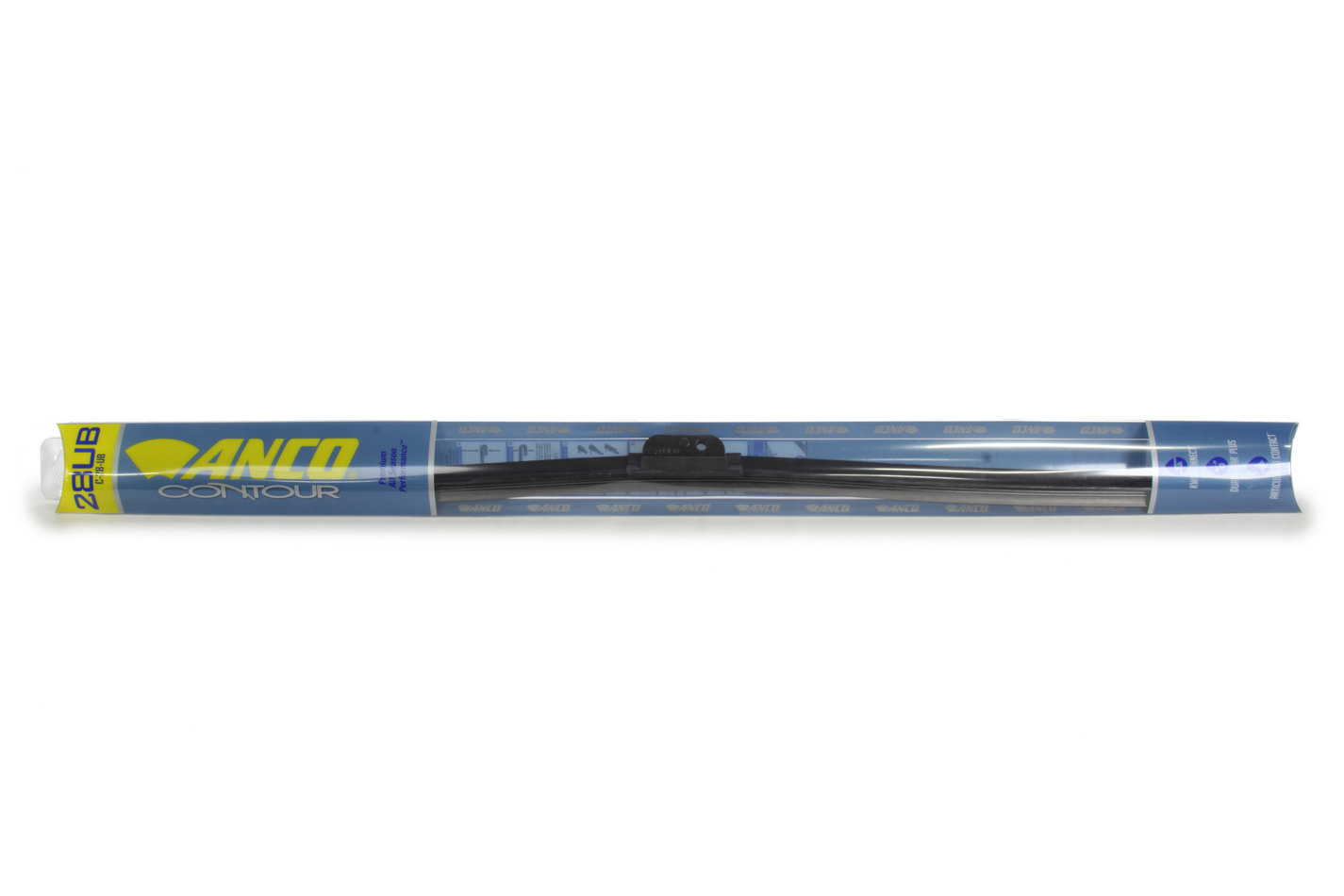 ATP Chemicals & Supplies Wiper Blade, Contour, 28 in Long, Rubber, Black, Universal, Each