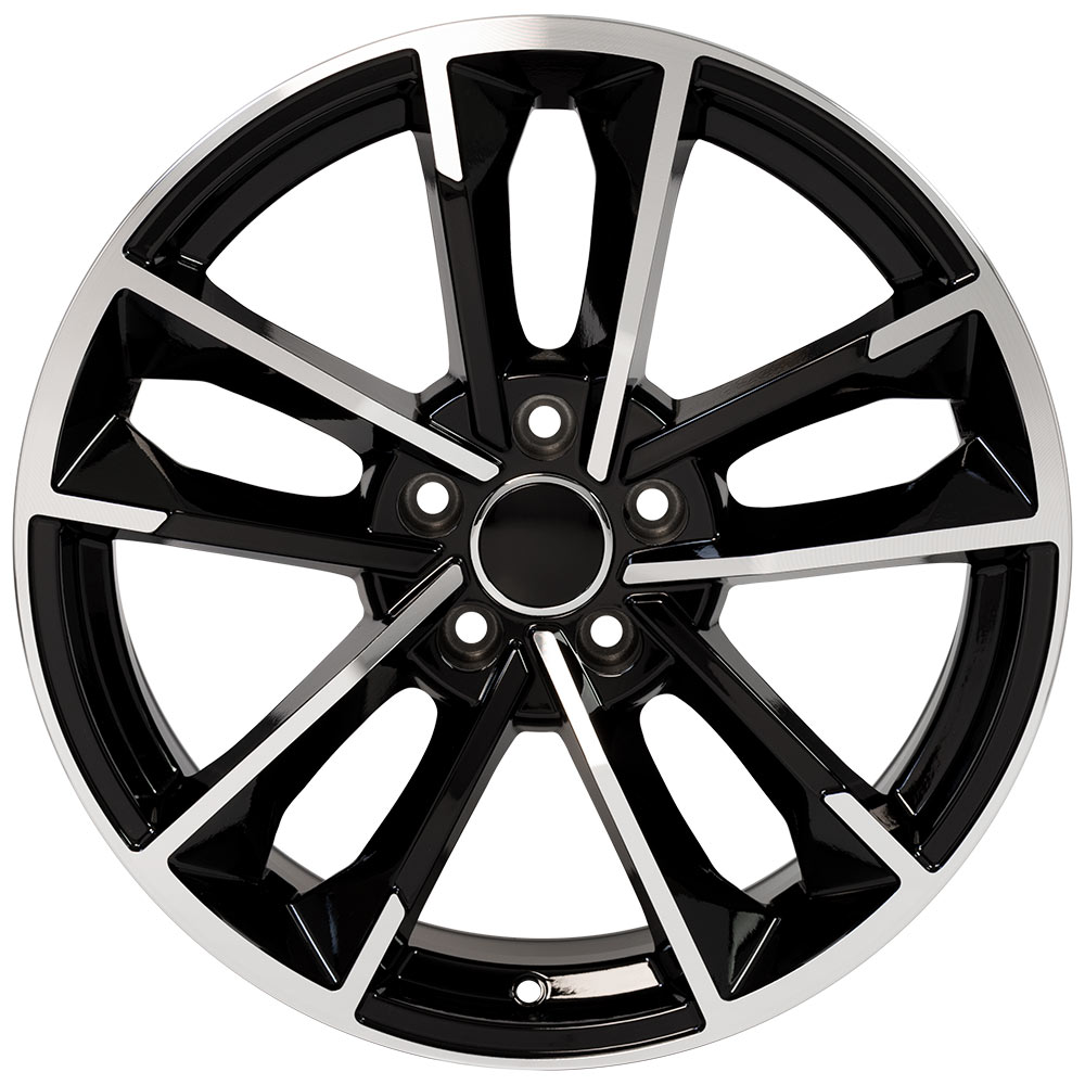 18" Replica Wheel fits Audi RS7 ,  AU31 Black Machined 18x8