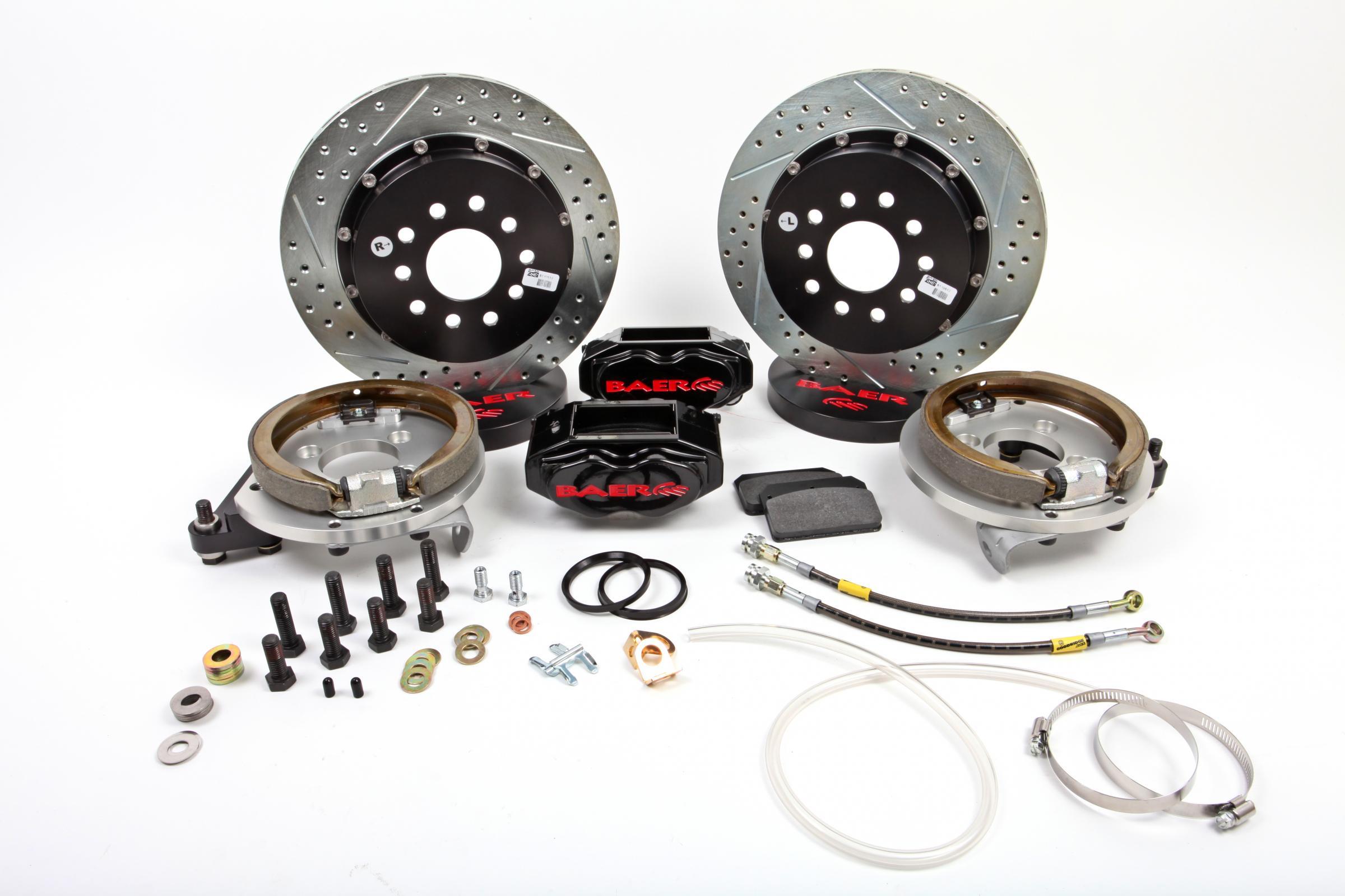 BAER Rear 1998-2002 Chevrolet Camaro Brake Components SS4+ Brake System Rear SS4+ RB w park
