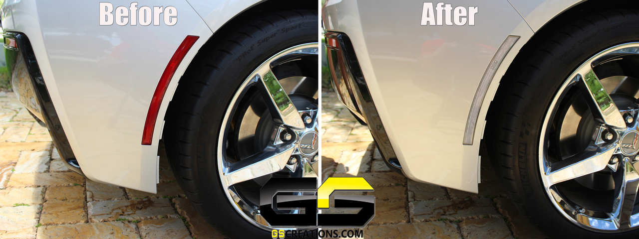 C7 Stingray Corvette Clear or Smoked LED Side Markers (4 piece kit)