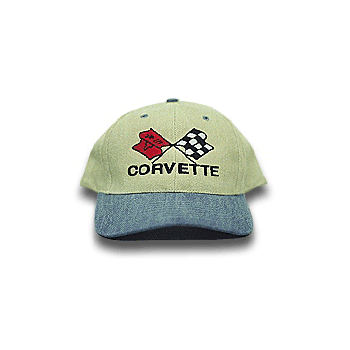 C3 Corvette Blue Low Profile Cotton Brushed Twill Hat B&B Tee's -