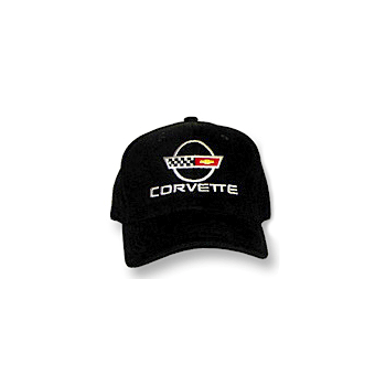 C4 Corvette Black Low Profile Cotton Brushed Twill Hat B&B Tee's -BBHH043BLK