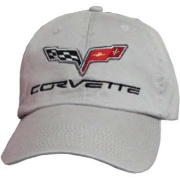 C6 Corvette Gray Low Profile Brushed Cotton Twill Hat B&B Tee's -