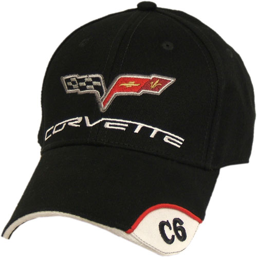 C6 Corvette Embroidered Low Profile Cotton Twill Hat Black
