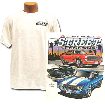 Camaro Street Legends White Tee Shirt XXX Large -BBHS023
