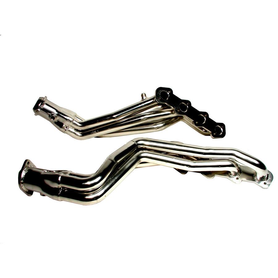 BBK Headers, Long Tube, 1-5/8" Primary, 3" Collector, Steel, Chrome, Ford Modular, GT/Bullitt, Ford Mustang 1996-2