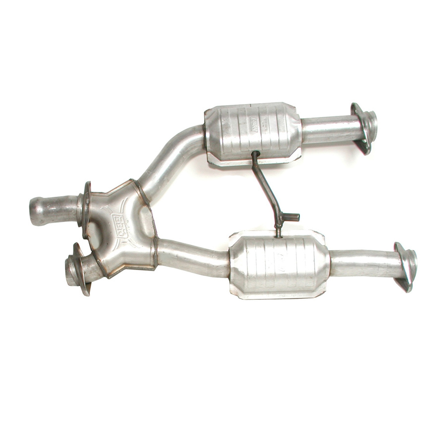 BBK Exhaust X-Pipe, High-Flow, Catted, 2-1/2" Dia. Steel, Aluminized, Ford Modular, Ford Mustang 1996-2004, Each