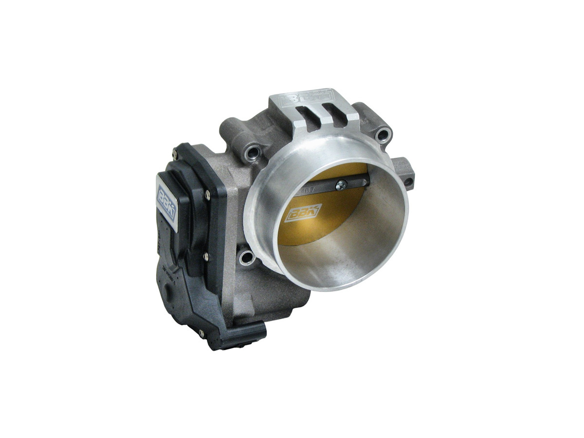 BBK Throttle Body, Power Plus, Stock Flange, 85 mm Single Blade, Aluminum, Natural, Ford Coyote, Ford Mustang/Full