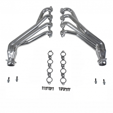 BBK Headers, Long Tube, 1-7/8" Primary, Stock Collector Flange, Steel, Chrome, GM LS-Series, SS, Chevy Camaro 2016
