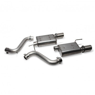 BBK Exhaust System, VariTune, Axle-Back, 3" Tailpipe, 4" Tips, Stainless, Polished, Ford Mustang 2015-16, Kit