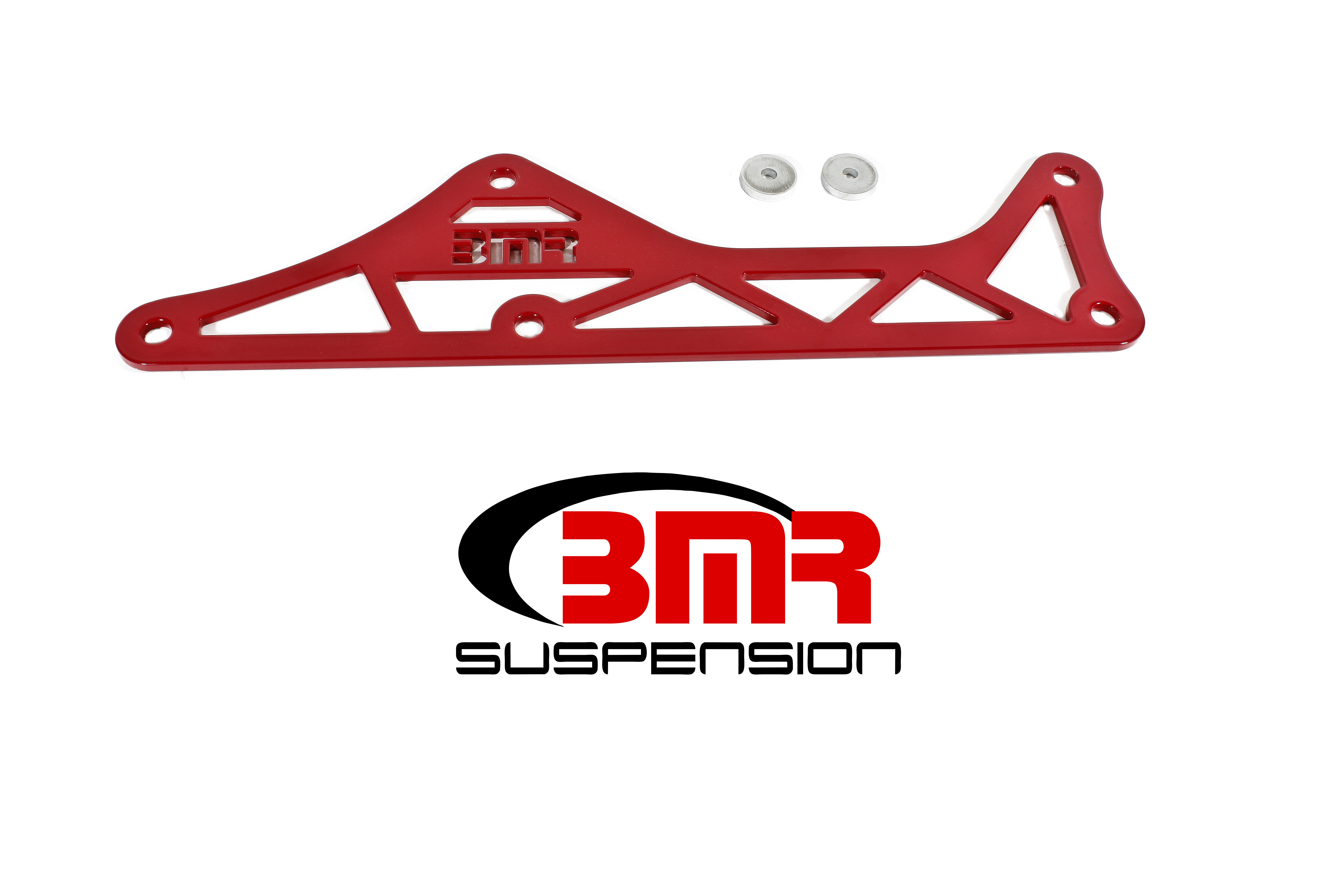 BMR Suspension Drive Shaft Tunnel Brace, Aluminum, Red Powder Coat, Chevy Camaro 2016+, Each