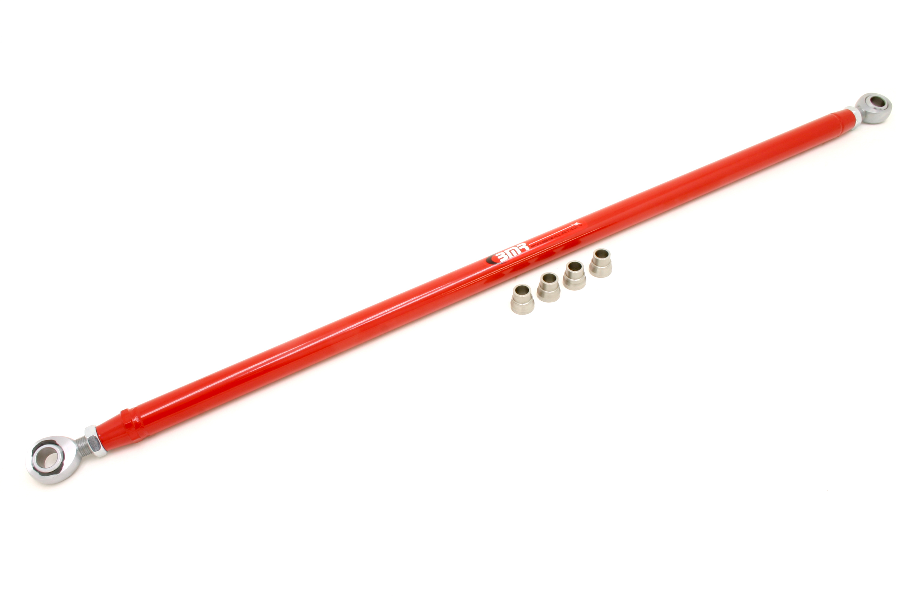 BMR Suspension Panhard Bar, Bolt-On, Adjustable, Spherical Rod Ends, Chromoly, Red Powder Coat, Ford Mustang 2005-14, Each