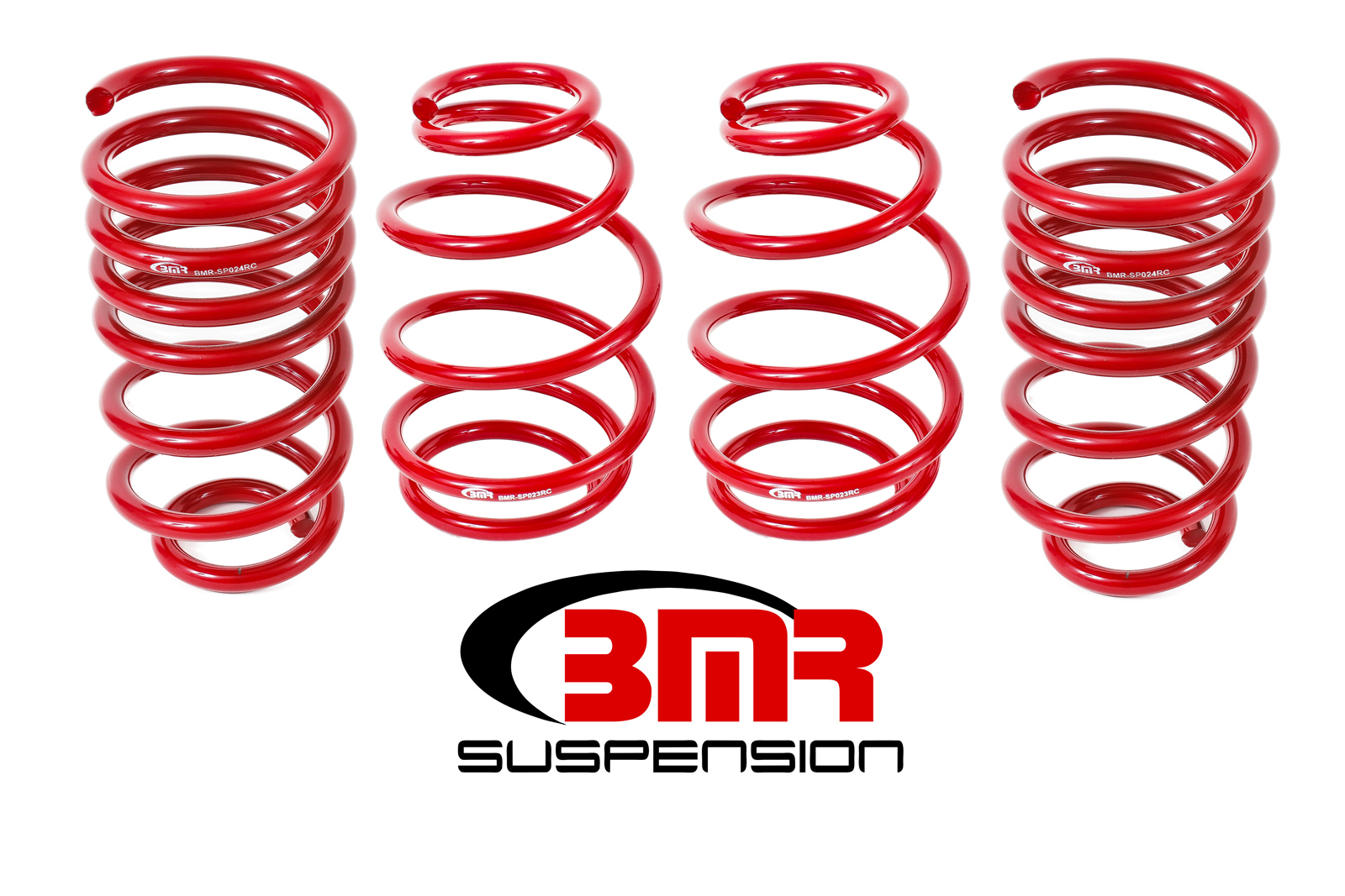 BMR Suspension Suspension Spring Kit, 1.4" Lowering, 4 Coil Springs, Red Powder Coat, Chevy Camaro 2010-15, Kit