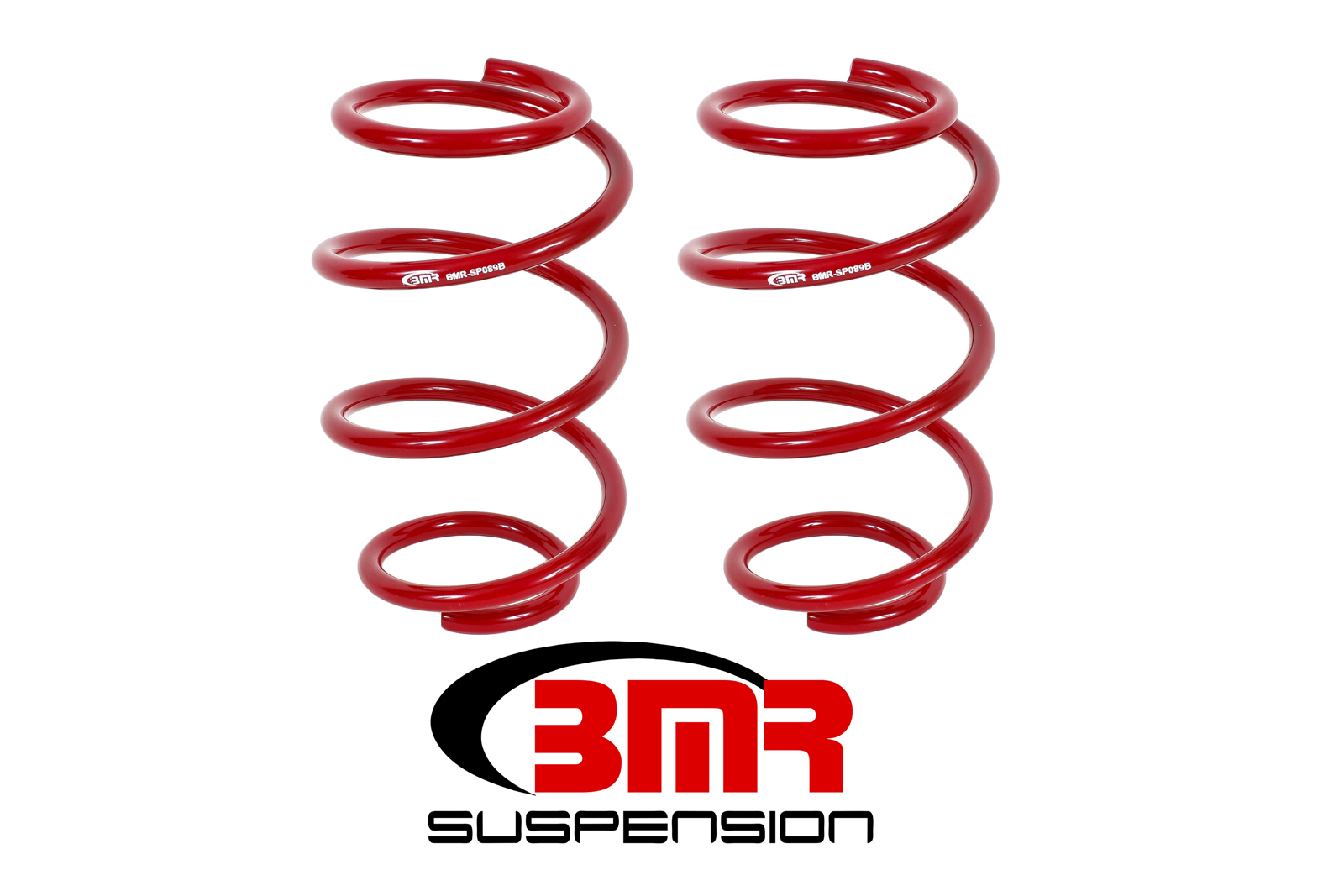 BMR Suspension Suspension Spring Kit, Performance, Lowering, 2 Coil Springs, Red Powder Coat, Front, Ford Mustang 2015-16, Ki