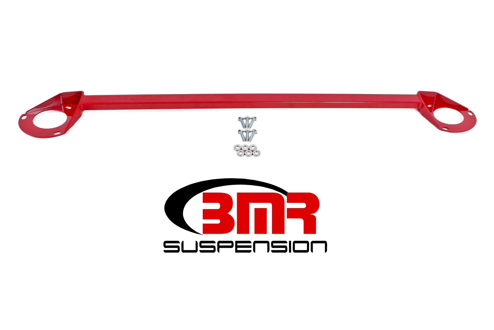 BMR Suspension Strut Tower Brace, Bolt-On, Hardware Included, Steel, Red Powder Coat, Chevy Camaro 2016, Each