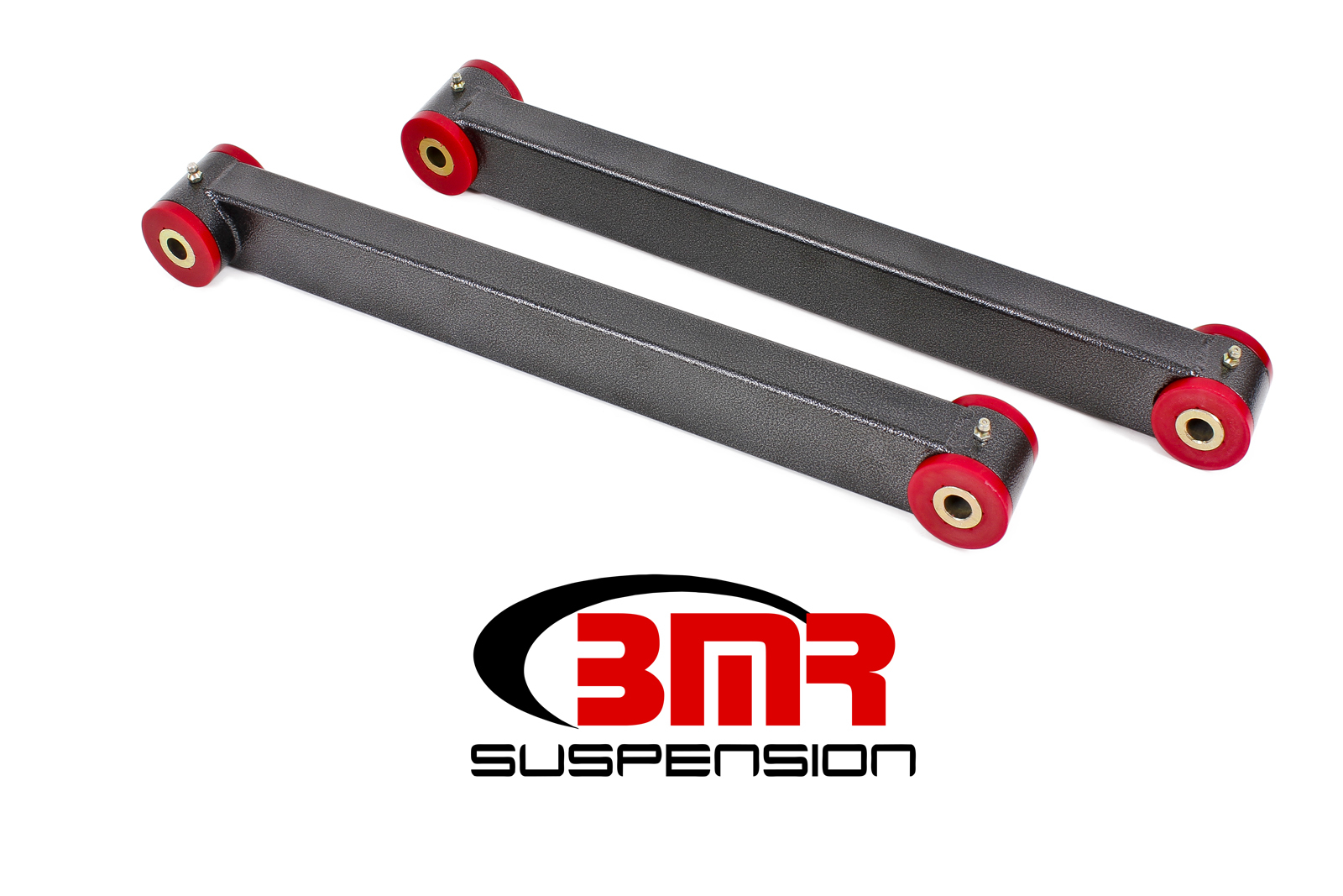 BMR Suspension Control Arm, Tubular, Lower, Boxed, Polyurethane Bushings, Steel, Black Hammertone Powder Coat, Ford Mustang 2