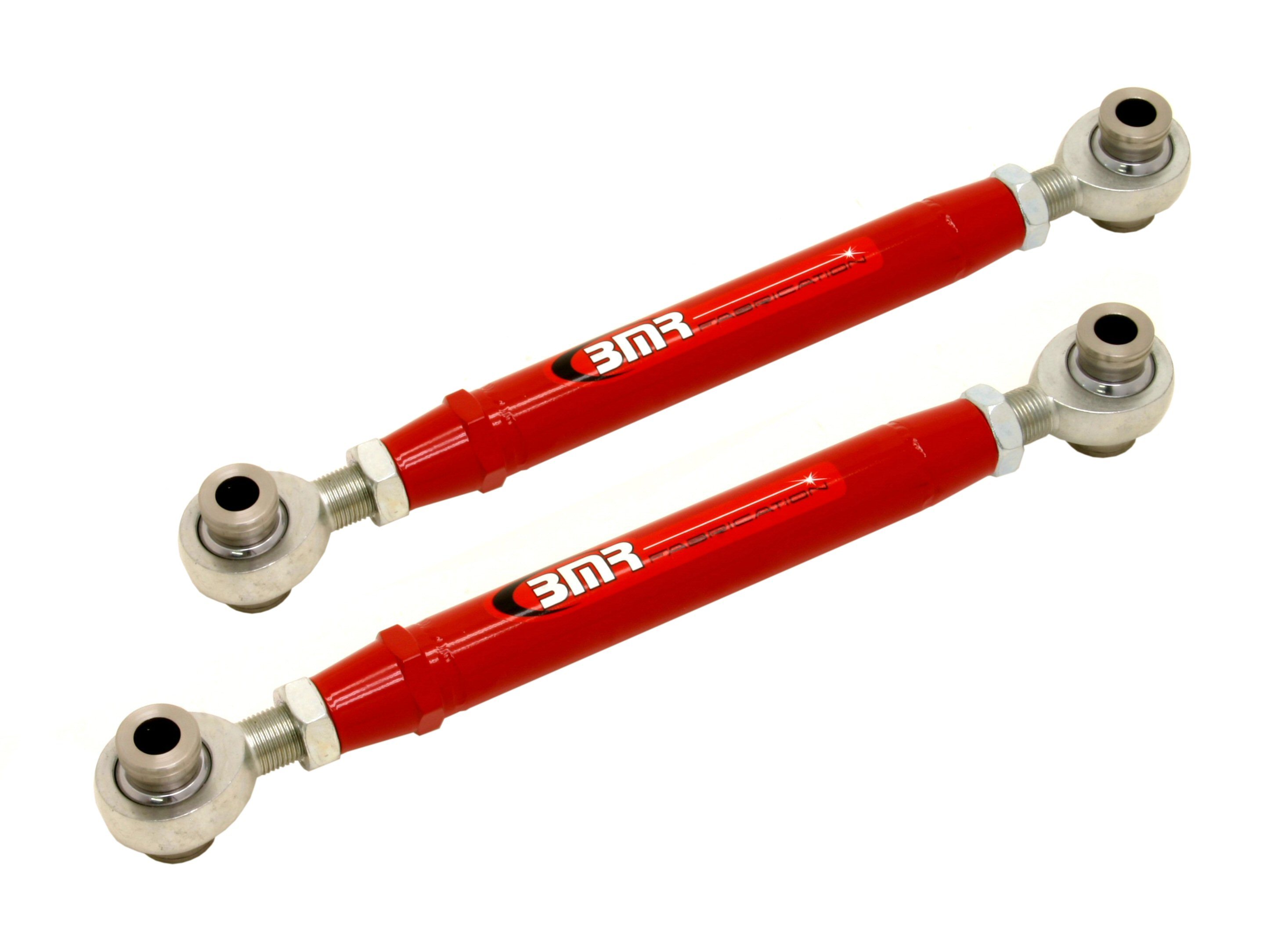 BMR Suspension Toe Rod, Rear, Adjustable, Spherical Rod Ends, Steel, Red Powder Coat, Chevy Camaro 2010-15, Kit