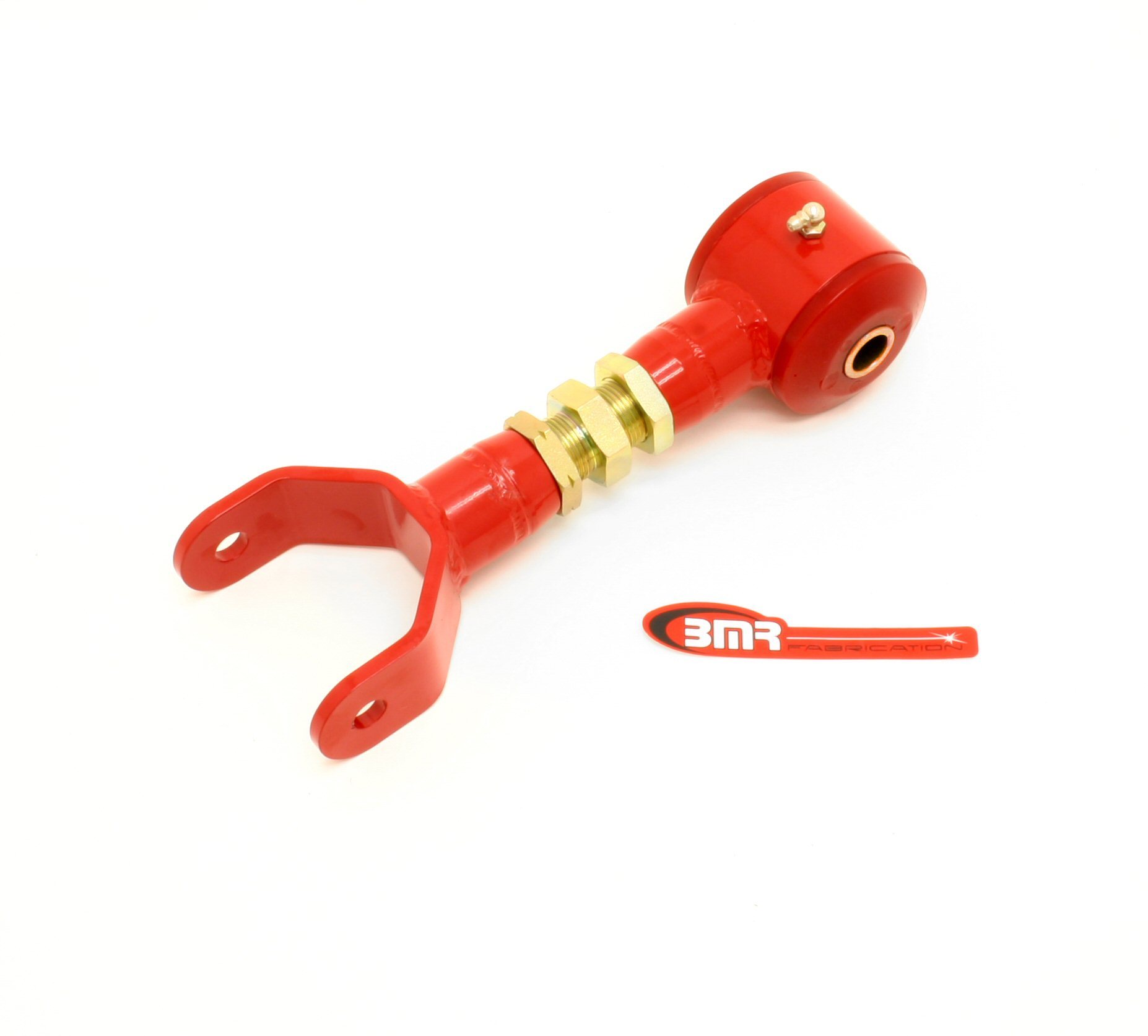 BMR Suspension Control Arm, Tubular, Upper, Adjustable, Polyurethane Bushings, Steel, Red Powder Coat, Ford Mustang 2011-14,