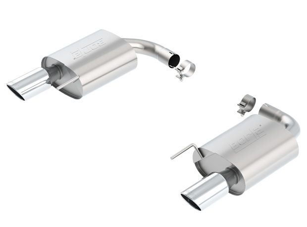 Borla Exhaust System, S-Type, Axle-Back, 2-1/2" Tailpipe, 4" Tips, Stainless, Natural, Ford Modular, Ford Mustang 20