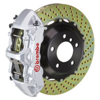 C7 Corvette Brembo GT Series 14+ C7 Z51 Front Drilled SILVER 6 Piston Brake Kit