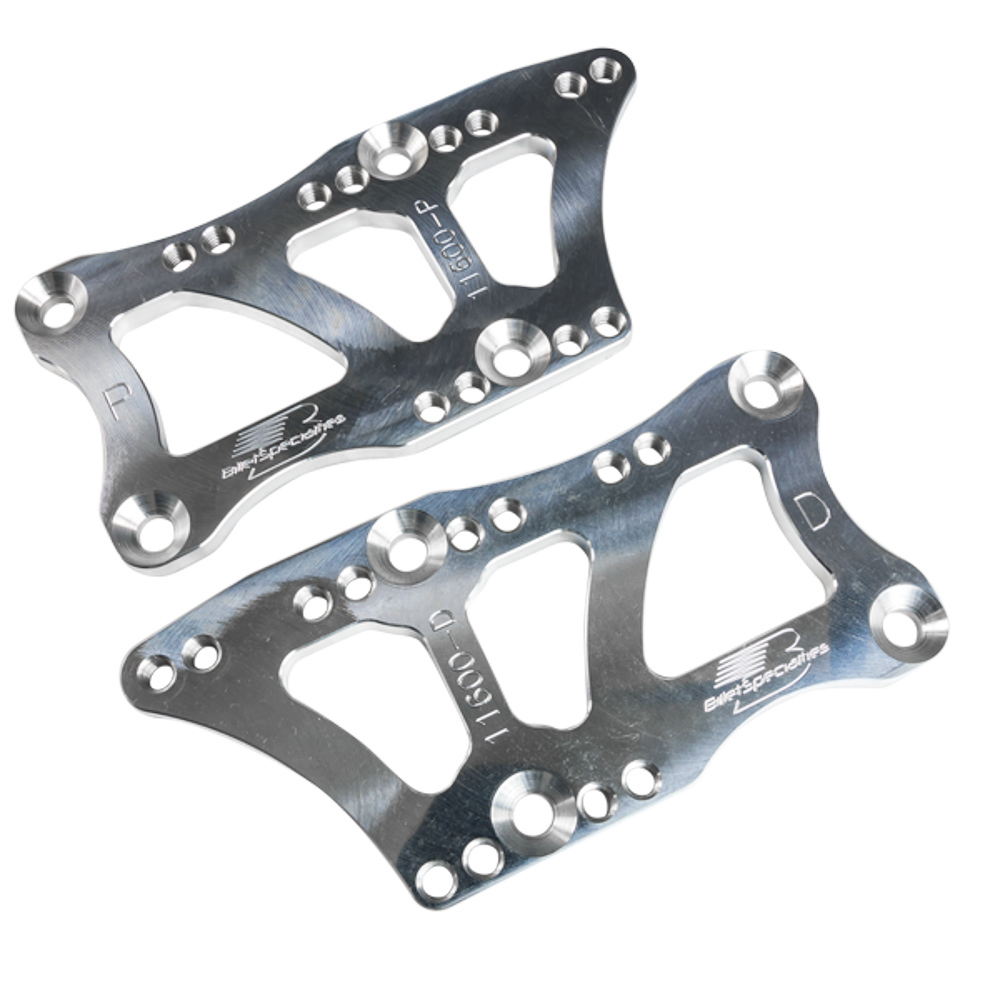 BILLET SPECIALTIES Motor Mount, Adjustable, Bolt-On, Aluminum, Natural, GM LS Series Engines, Pair