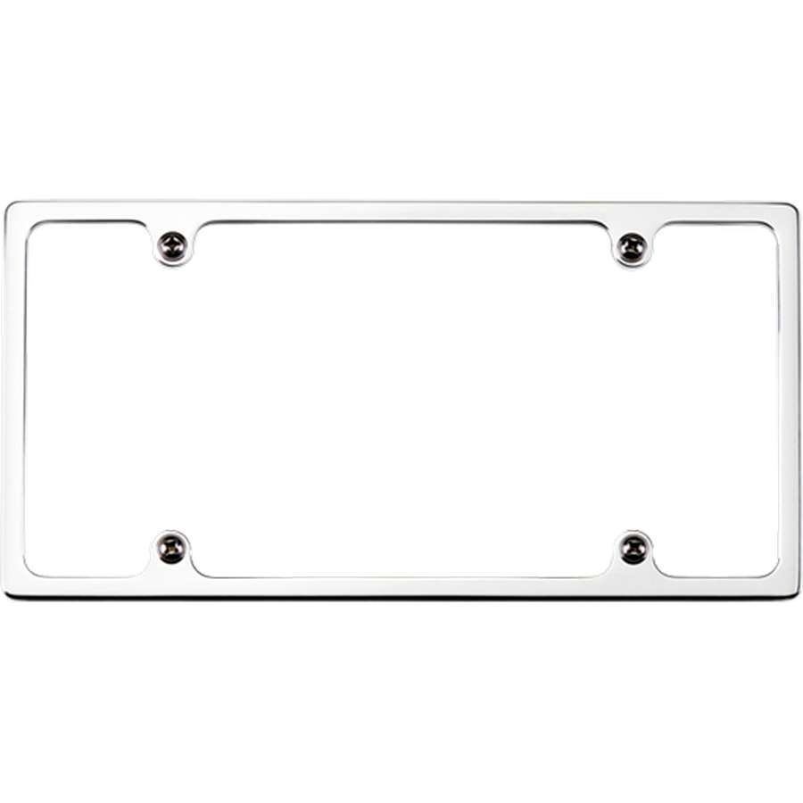 BILLET SPECIALTIES License Plate Frame, Slimline, Recessed, Billet Aluminum, Polished, Each