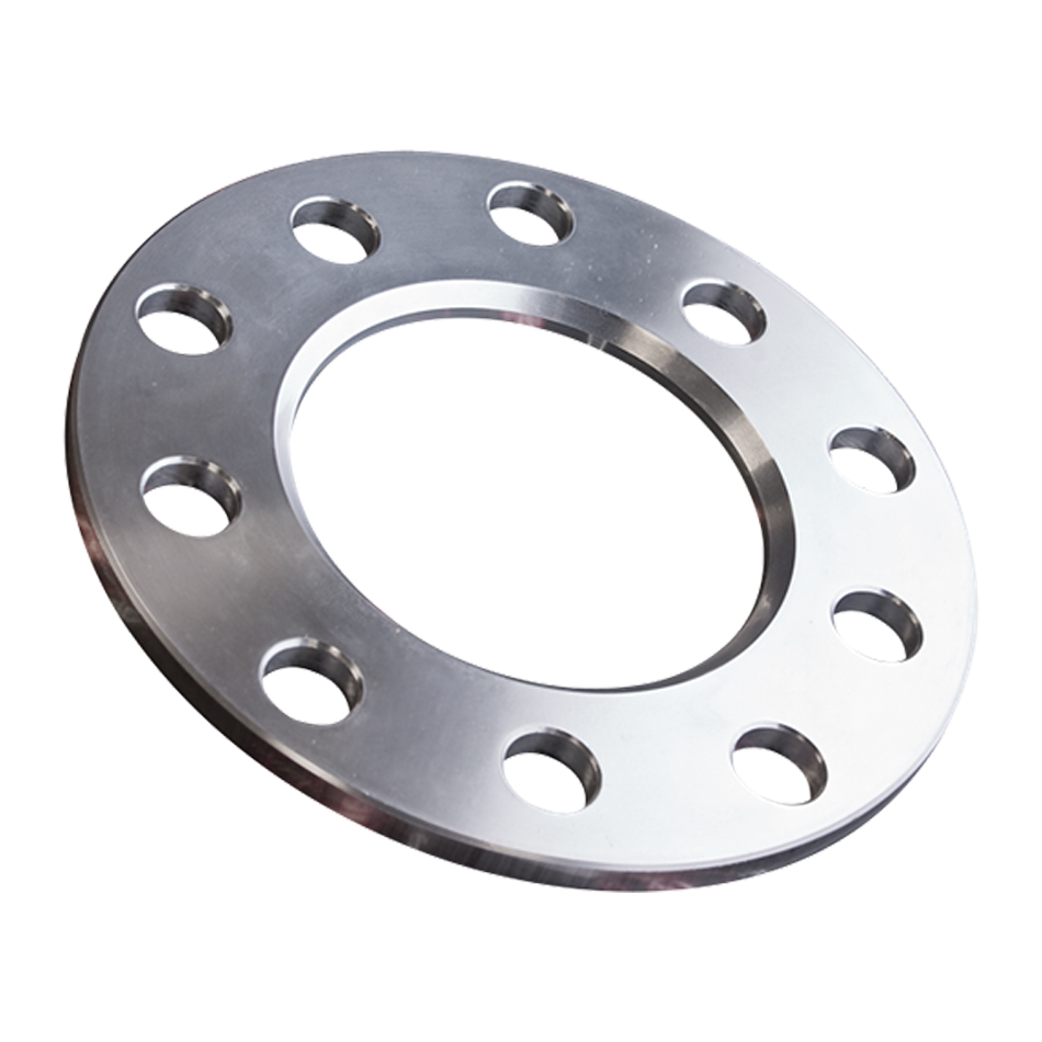 BILLET SPECIALTIES Wheel Spacer, 5 x 4.50/4.75" Bolt Pattern, 1/4" Thick, Aluminum, Clear Anodize, Each