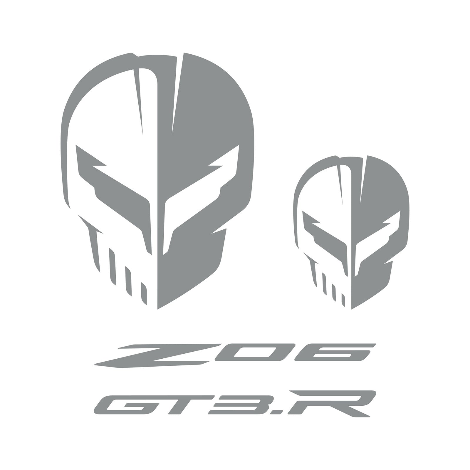 Corvette Jake Decal Set Silver