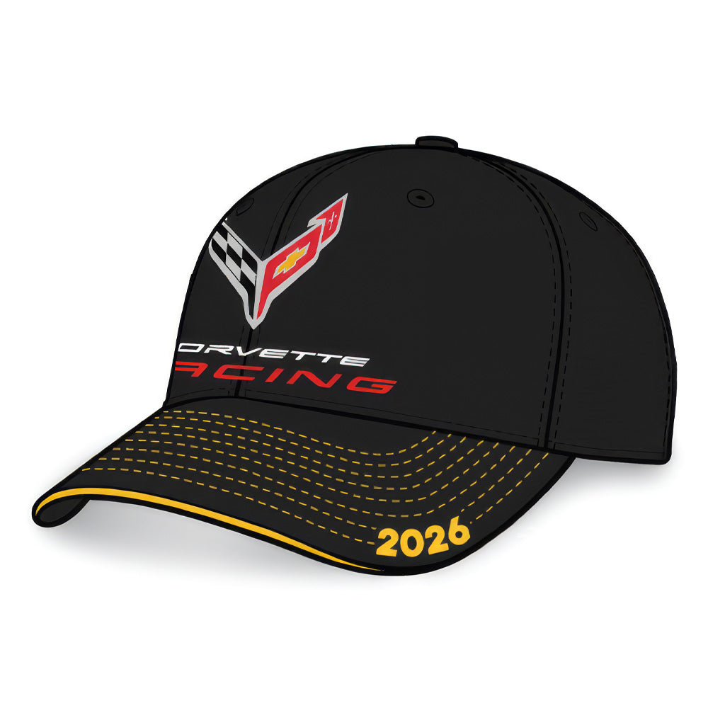 Corvette 2026 Le Mans Event Cap - Black