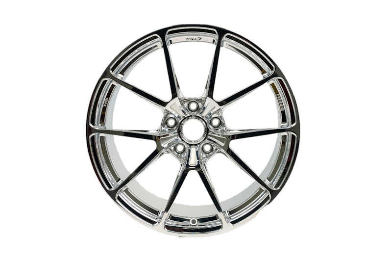2020-27 C8 Corvette Stingray Titan 7 T-P5 18x10.5 19x12 5x120, Brushed Clear