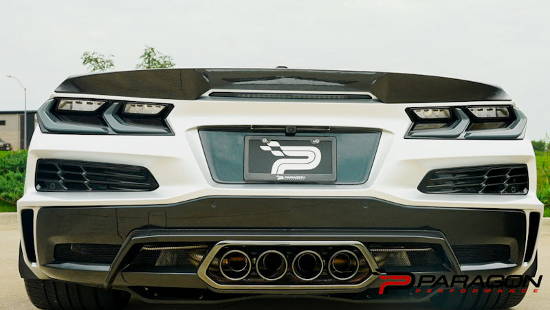 C8 Corvette All Models Verus Engineering Widebody Carbon Fiber Ducktail Rear