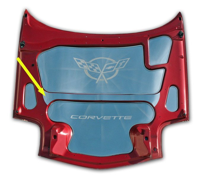 C5 Corvette Hood Center Brace Cover - 1997-04