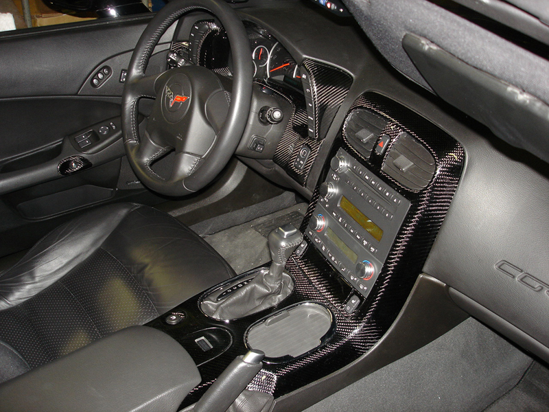 Trim Plate w/Passenger Air Bag Light, Real Carbon Fiber, C6 Corvette, 2008 ...