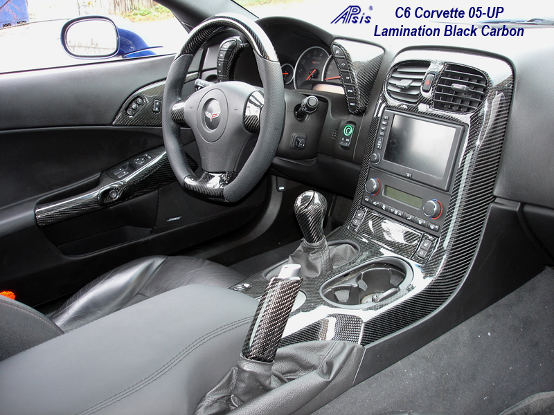 C6 Corvette 2005 and up Carbon Fiber Emergency Brake Handle, Standard Style
