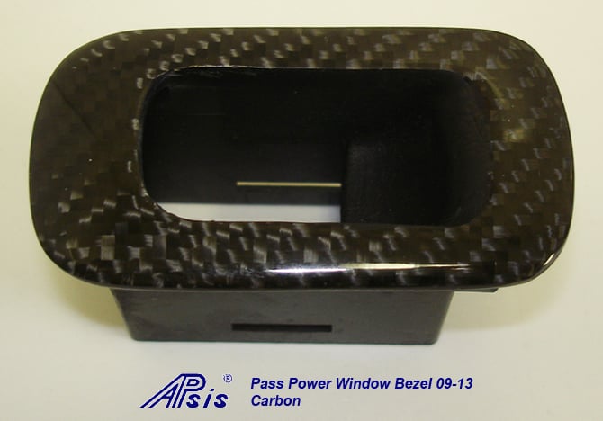 C6 Corvette 09-13, Real Carbon Fiber Passenger Side Power Window Bezel, Not an Overlay