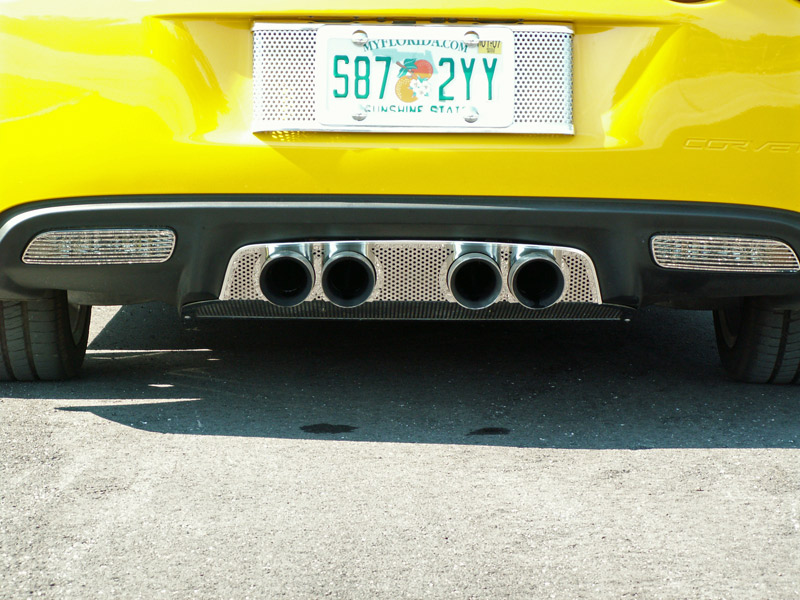 Z06 Corvette Deluxe Perforated Stainless Steel filler panel