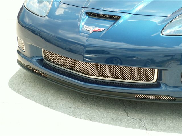 Z06 Corvette All Stainless Diamond Laser Mesh Grille - 2006+