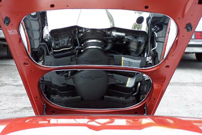 C6 Corvette 2-pc Stainless Hood Panels