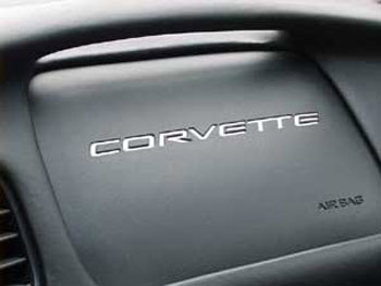 C6 Corvette Airbag Lettering Decals