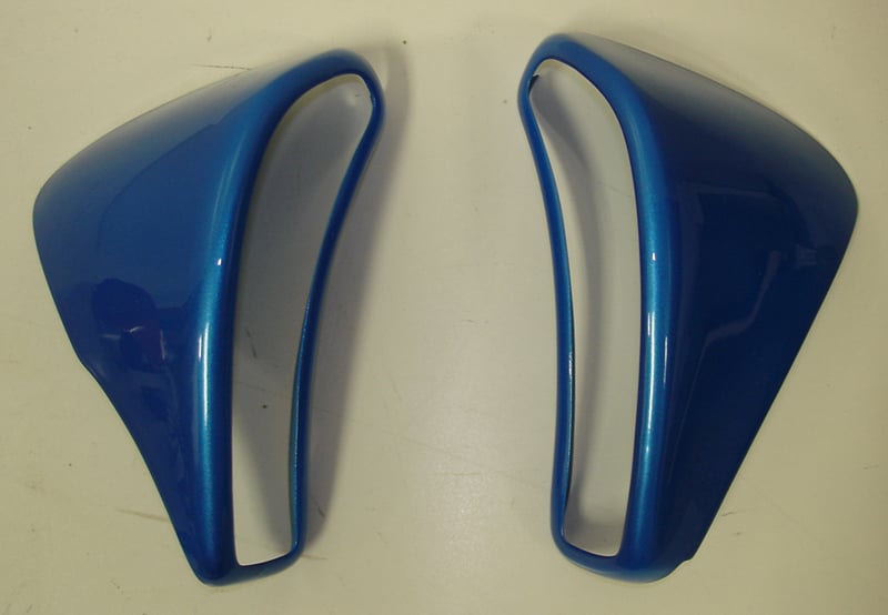 Speedo Pod Corners Pair, Paint Matched, C6 Corvette, 2005+ Overlay