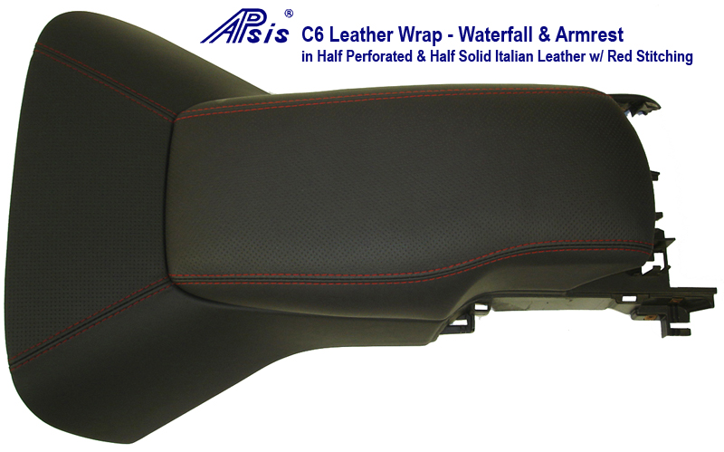 C6 Corvette Custom Leather Waterfall (floor Console Base)