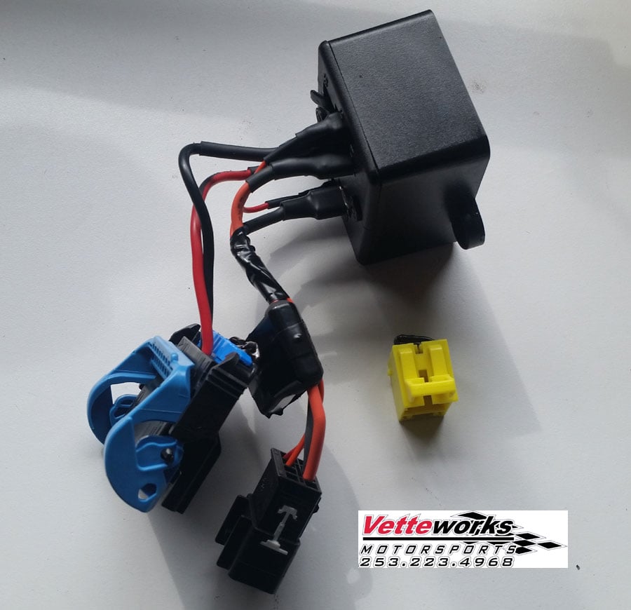 C6 Corvette Racing Seat Airbag Bypass Simulation Plug (ASP) & Telescopic Steering Wheel 06-13 Kit