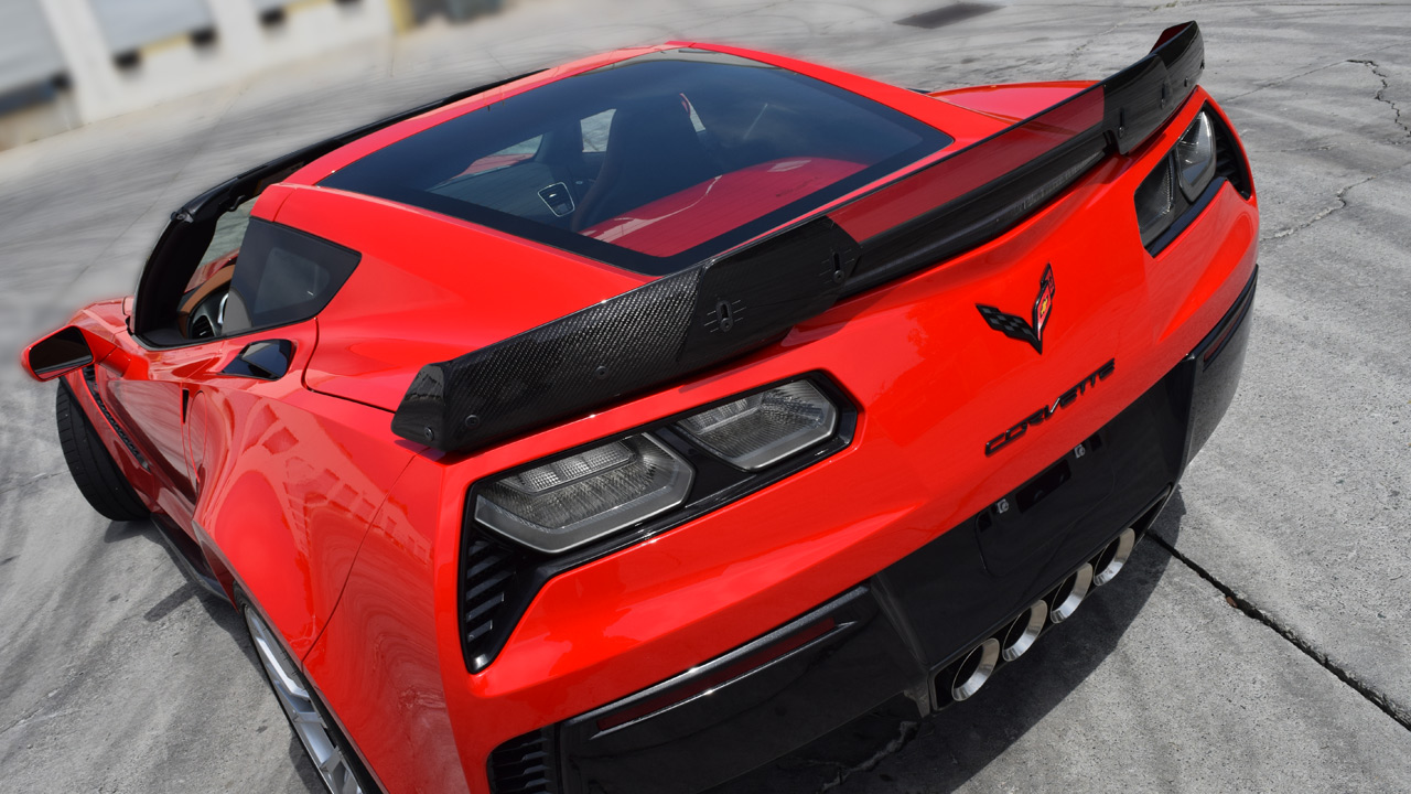 C7 Corvette Z06/GS,  Z06 Stage-2 Rear Spoiler,  Carbon Fiber