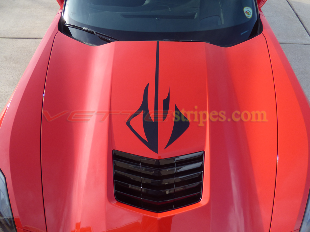C7 Corvette, Stingray Logo Hood Graphic Decals