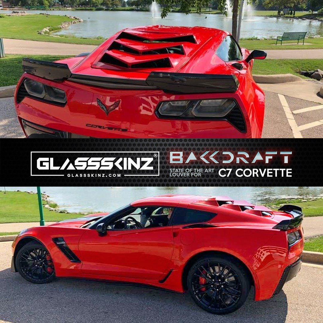 c4 corvette rear window louvers