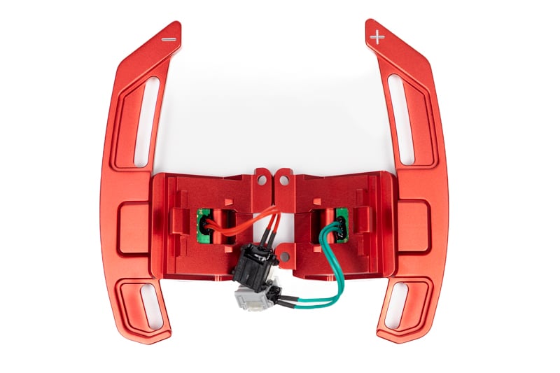 Maed C8 Corvette Magnetic Paddle Shifters,  RED Finish  - clone