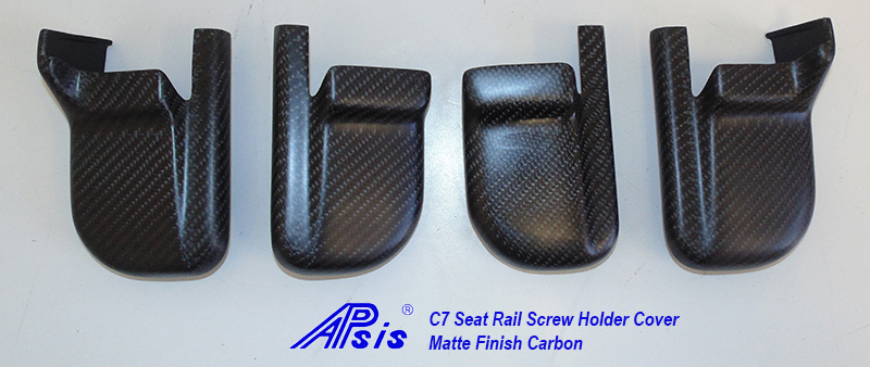 C7 Corvette 14-19 Laminated Carbon Fiber Seat Rail Cover 4pcs/set $368.00, Core