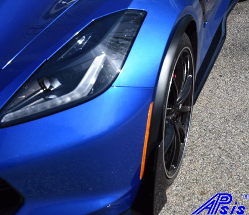 C7 Z06 Corvette Style Spats for Base C7, Each, Matte Black, Carbon Flash, High Gloss Carbon